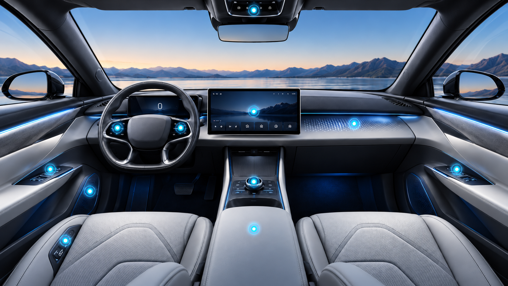Habitacle avec touchpoints